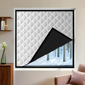 Winter Home Thickened Door Curtain [1pc] – Windproof Draft Stopper + Soundproof Thermal Insulation, Hook & Loop Easy Install, Cold-Proof for Bedroom & Living Room