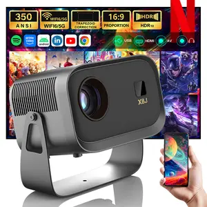 SummerVibes supports the XBJ portable projector — 1080P, 350 lm brightness, rotates 360 degrees, wireless HDMI, automatic Keystone correction, Bluetooth 5.3, small home theater projector for smartphones, tablets, and game consoles — perfect as a holiday g