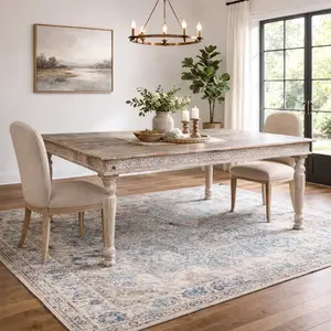 Reclaimed Wood Dining Table - Driftwood Finish