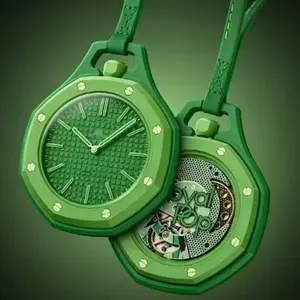 New Designer Mechanical Pocket Watch Ceramic Blue Stopwatch Necklace Watch Gift Edition