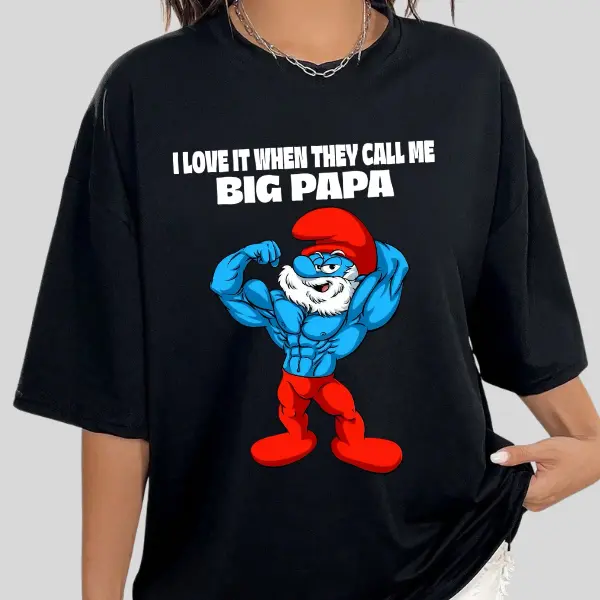 Big Papa Meme Shirt, Smurfs Family, The Smurfs Movie, Funny Quotes Sweatshirt Hoodie