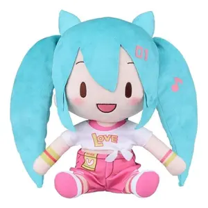 27cm Hatsune Miku Official Fuwa Petit Fufu Live Cheering Stuffed Plush Toy Soft Cuddly Great Texture Authentic Plushie Fan Collection Holiday & Birthday Gifts