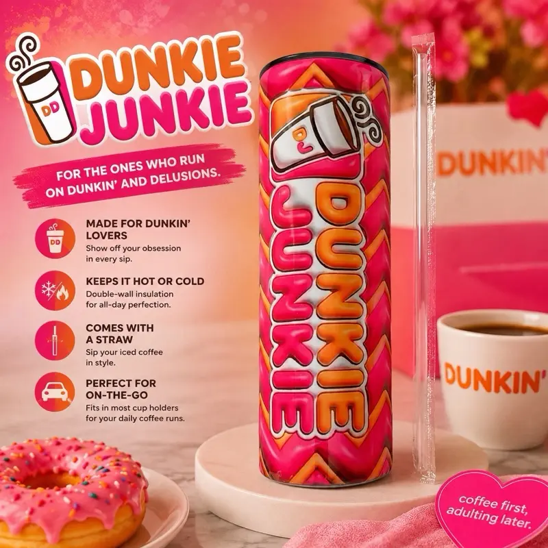 Dunkie Junkie 20 oz Tumbler