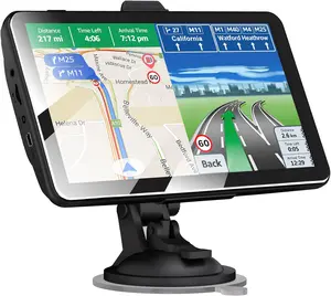Car GPS Navigation Vehicle GPS Truck Navigation 2024 Maps 7 Inch Touch Screen Lorry Voice GPS Navigation Speeding Warning Free Lifetime Maps Update of United States Canada Mexico