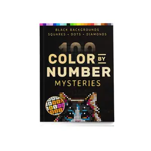 100 Color by Number Mysteries Adult Coloring Book, Coloring Activities, High-Quality HD Print, Perfect for Relaxation and Creativity, Instant Delivery Available