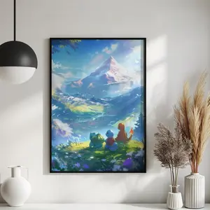 Charmander, Squirtle, Bulbasaur Poster, Anime Display, Perfect Gift, Unframed Art, Bedroom Decor, Unique Wall Art