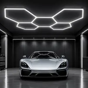 2026 New 25 Pack DIY Plug In Hexagonal Ceiling Lights, Honeycomb Ceiling Lights, Light Efficiency, Hexagonal Garage Lights are suitable for garages, supermarkets, shopping malls, car shows and basements, Lighting，Dealsforyoudays