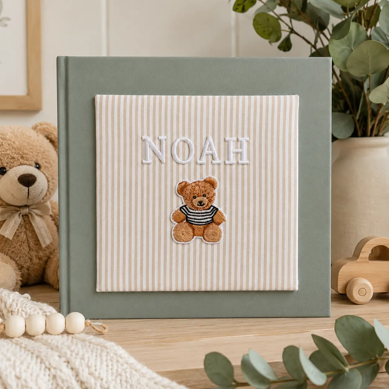 Personalized Baby Boy Scrapbook Album | 12x12 Memory Book