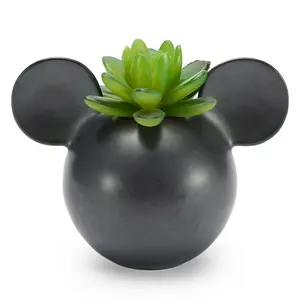 Disney Store Mickey Mouse Icon Faux Succulent Ceramic Holder