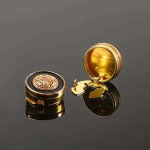 2pcs Vintage Unique Shirt Button Set, Luxurious Metal Cufflinks, Fashion Clothing Decorative Buttons, Formal Tailcoat Suit Accessories, DIY Clothing Parts, Decoration, Styling