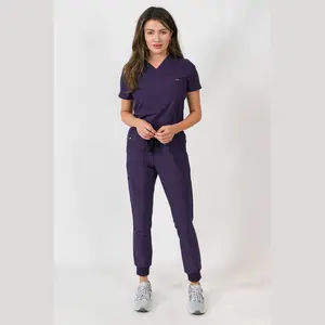 Aurora | Women's One Pocket V-Neck Top Jogger Pants Set