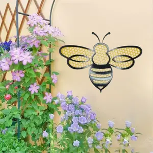 Bee Shaped Floating Pollinator Island, Bee Watering Station, Round Butterfly Water Container, Floating Waterer Pollinator Water Feeding Tool, Water Feeder