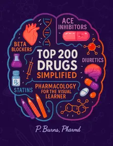 Top 200 Drugs Simplified: Pharmacology Coloring Book & Study Guide: Over 300+ pages of Clinical Pearls
