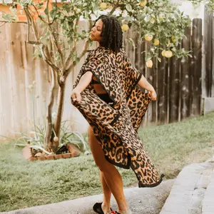 Leopard Print Kimono