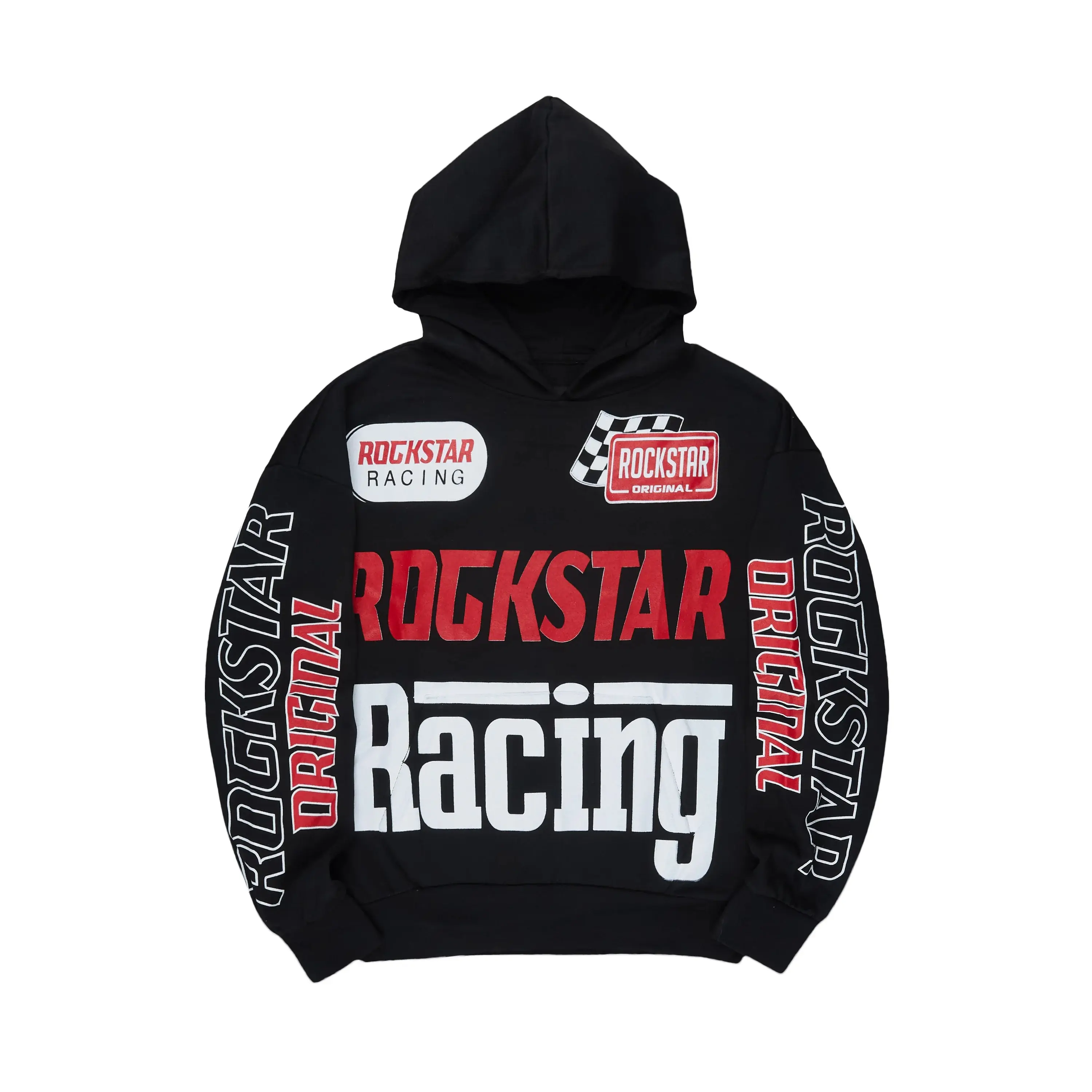 Spiller Black Graphic Hoodie