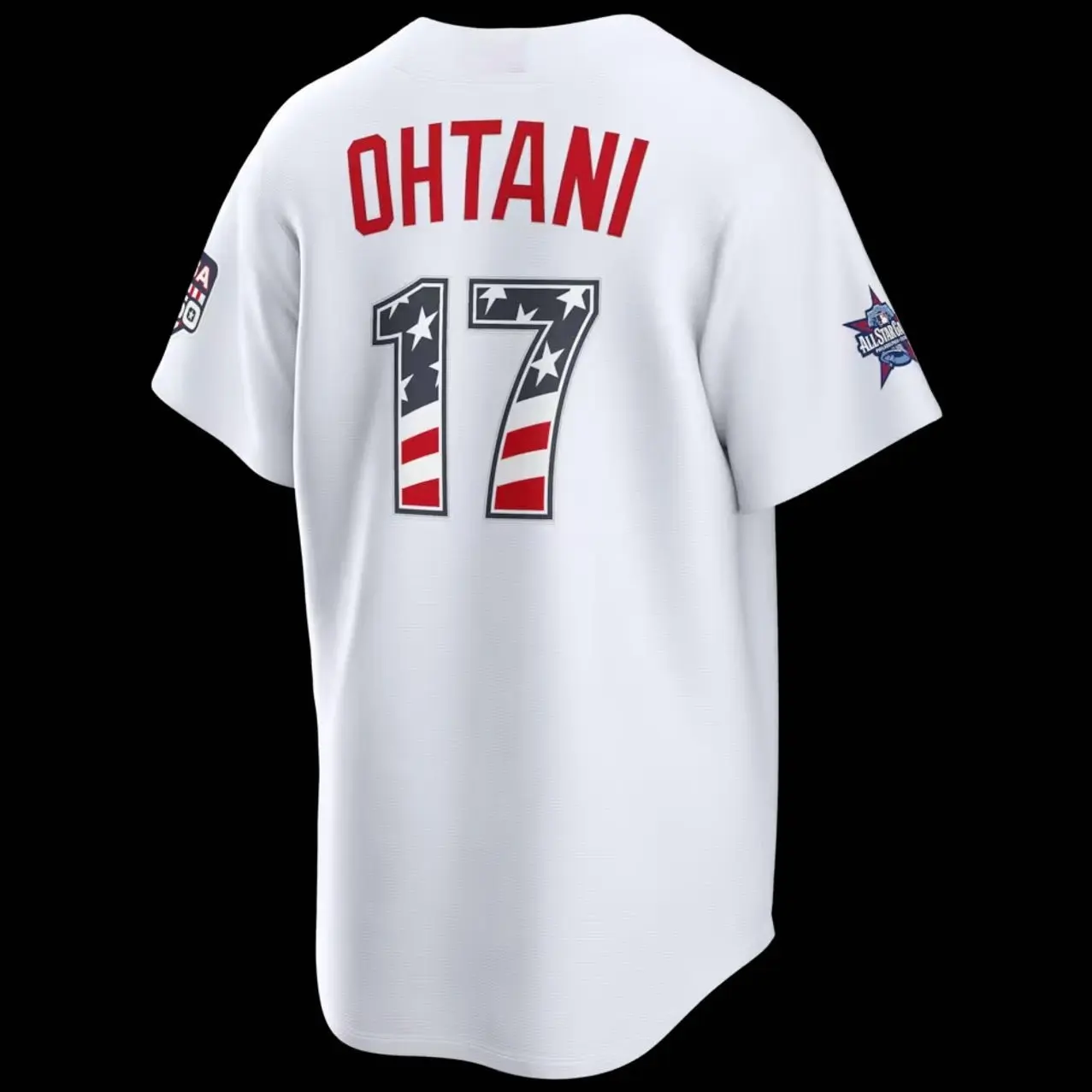 Unisex Baseball USA 250 Los Angeles Stadium Jersey Ohtani 17 2026 All-Star Edition Stars & Stripes Stadium Jersey
