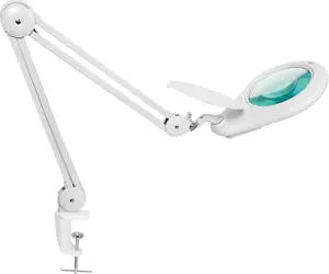 Neatfi Elite XL HD Super LED Magnifying Lamp with Clamp – 7” Glass Lens, 5-Diopter, 6500K Daylight | Glare-Free, Adjustable Arm | Reading, Sewing & Crafting