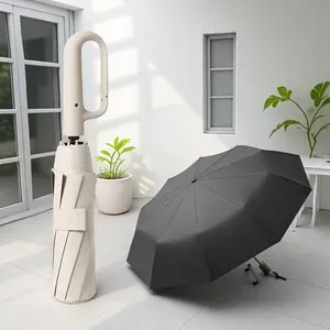 Foldable Auto Umbrella Windproof Portable Lightweight Umbrella Pocket Sun Rain Protection Compact Travel Folding Umbrella with Snap Button Design for Outdoor Travel Home Men Women Unisex Automatic Umbrella Rainproof Umbrella