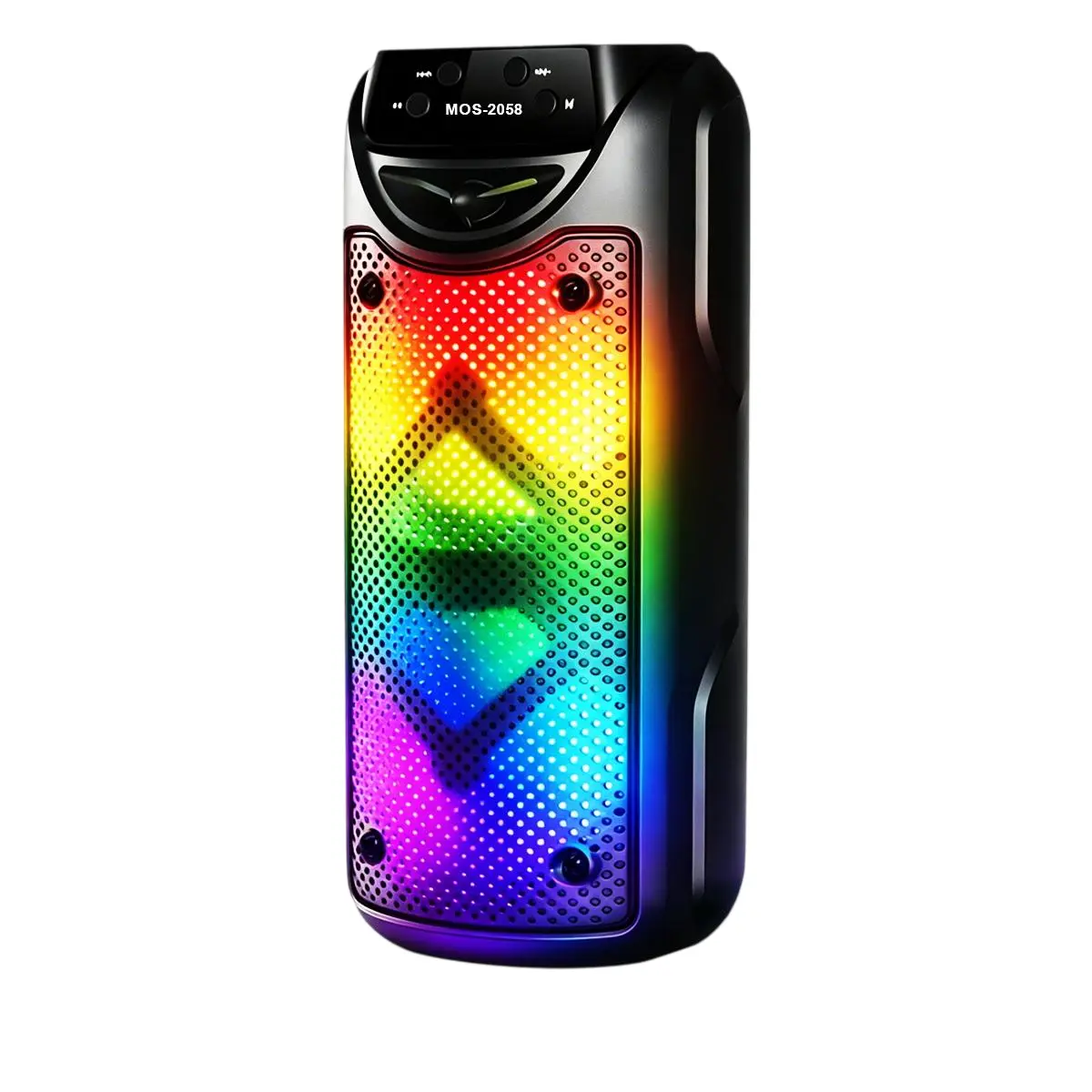 NEW Dual-Speaker Bluetooth 5.0 Portable Device - Shower & Holiday Party Companion with Cool Ambient Lighting, TWS, FM Radio, USB Playback, Long Battery Life, Built-In Equalizer, Graduation Gift Audio Radio Stereo Wireless subwoofer bass