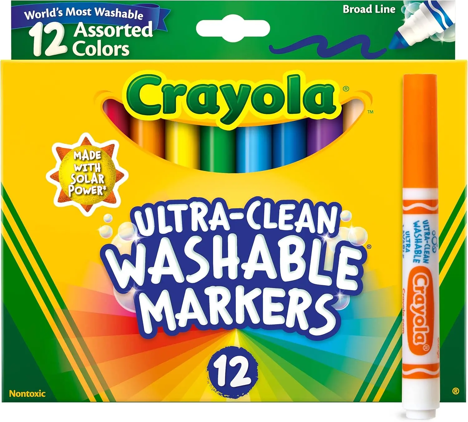 Crayola Ultra-Clean Washable Markers, 12 Count