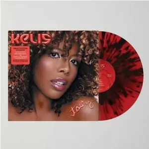 Kelis - Tasty   (Translucent Ruby with Black Splatter)  [VINYL RECORD - LP] Black, Colored Vinyl, 140 Gram Vinyl, Red