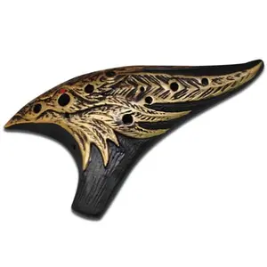 STL Ocarina "Phoenix" 12-Hole Ceramic C-Major Tenor Ocarina - Wind Instrument for Music Lovers