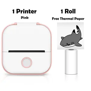 Phomemo T02 Inkless Thermal Label Printer - Wireless Mini Pocket USB-Charged Adhesive Sticker Device with Clearprint, High-Def Imaging, iOS & Android Compatibility for DIY, Journaling (Student Gift)