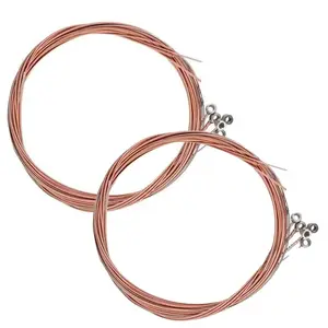 2sets Anti-Tangle Anti-Rust Phosphor Bronze Guitar Strings Set, High-Quality Acoustic Strings, Durable Steel Strings, Multi-Scene Use, Music Accessories