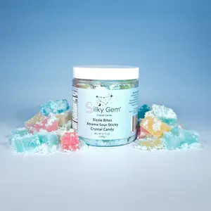 Silky Gem Sizzle Bites Xtreme Sour Sticky Crystal Candy Silky Gem Sizzle Bites Xtreme Sour Sticky Crystal Candy