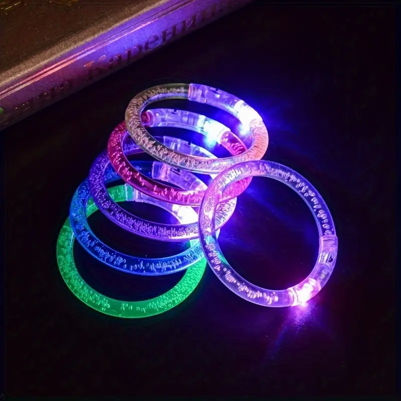 Gift for Her/Him 24-39-79 Glowing LED Bracelets, Night Light Party Supplies, Flashing Glowing LED Bracelets, Christmas And Halloween Party Gifts, New Year Gifts, Carnival, Birthday, Concert, Party Game Accessories, Random Colors (Adult Novelty)