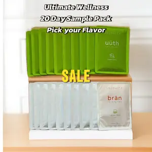 Brän & Uüth Ultimate Wellness 20-Day Starter Pack - 10 Days of Brän + 10 Days of Uüth | 20 Total Snaps for Energy Focus & Glow - Pick Your Flavor