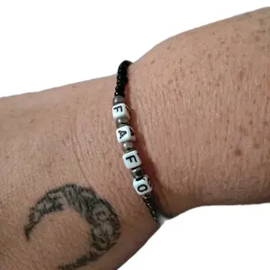 FAFO Glass Bead Skull Bracelet Unisex - Fashion Accessory