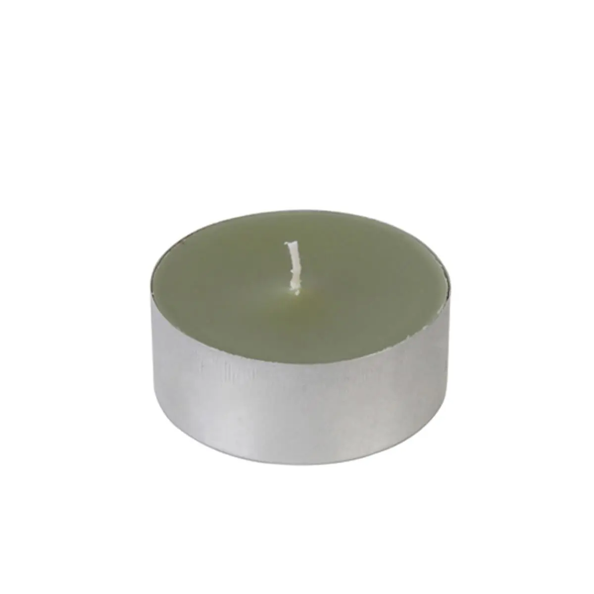 JE Traditional Hand Poured Mosquito Repellent Citronella Tealights, 12-Piece Mega Oversized Sage Green Set, 8-Hour Burn for Camping & Home Decoration, Scented Candles, Citronella Fragranced, 2.25 Inch X 1 Inch