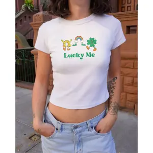 Lucky Me Baby Tee | Crop tops