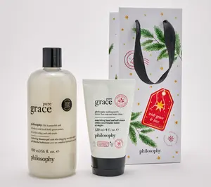 philosophy graceful shower gel 16oz & hand cream 4oz w/ gift bag