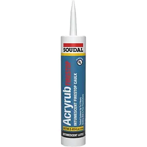 Soudal Accumetric  Fire Stop Latex Sealant Red - 10.1 oz - Pack of 12
