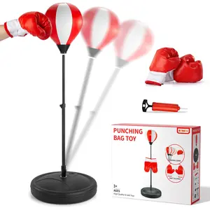 Boxing Bag Game Toy Set Adjustable Hitting Bag Stand Adjustable Height of The Boxing Ball Bracket Equipped with Hitting Tube Fitness Muscle Building Christmas Birthday kid Gifts parent-child outdoor