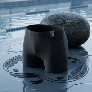 Men's UPF50+ Swim Jammer Trunks with Drawstring - Square Leg Design Quick-Dry Swimsuits for Swimming Training Competition Comfortable Secure Fit Perfect for Beach Pool Water Sports