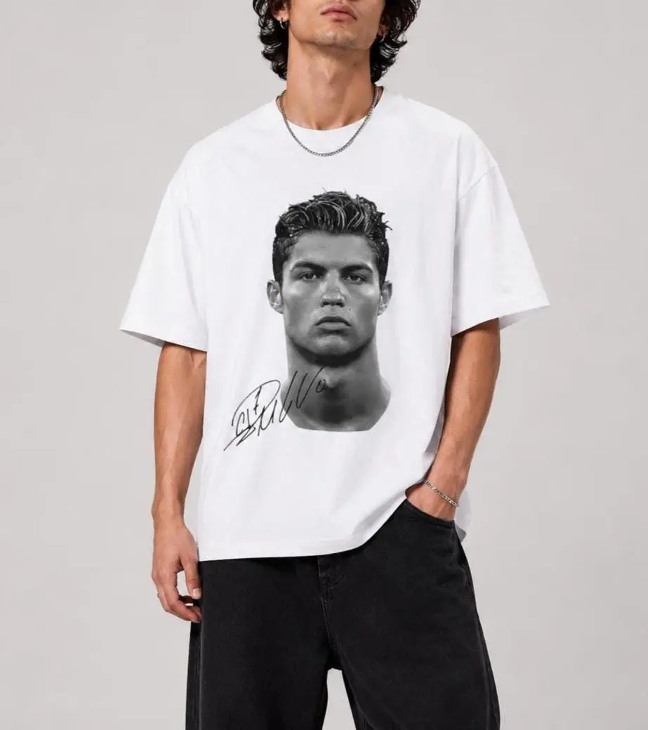 CR7 Ronaldo T-Shirt Portugal Football Tee, HG Vintage Soccer Graphic Shirt, Streetwear Oversize Tee, Fan Gift, Cristiano Style