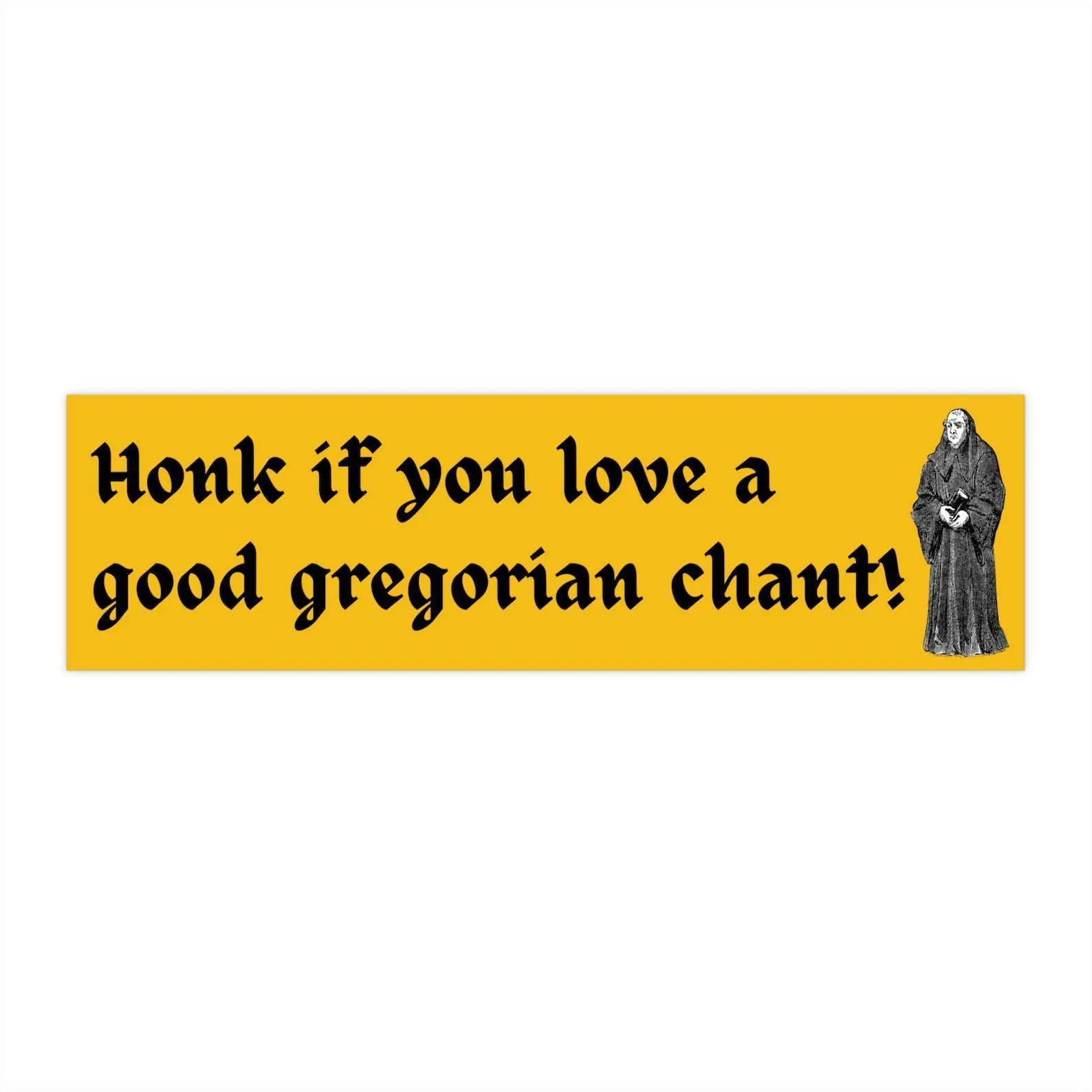 Gregorian Chant Bumper Sticker, Weird Bumper Stickers Funny, Gifts for Friends, Cursed Car Stickers