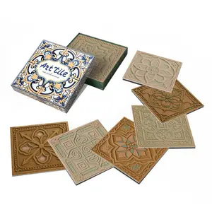 Light Color Wallpaper with Symmetrical Pattern, Ideal for Room & Bathroom Decor, Kitchen Waterproof Anti-Stain Wall Renovation