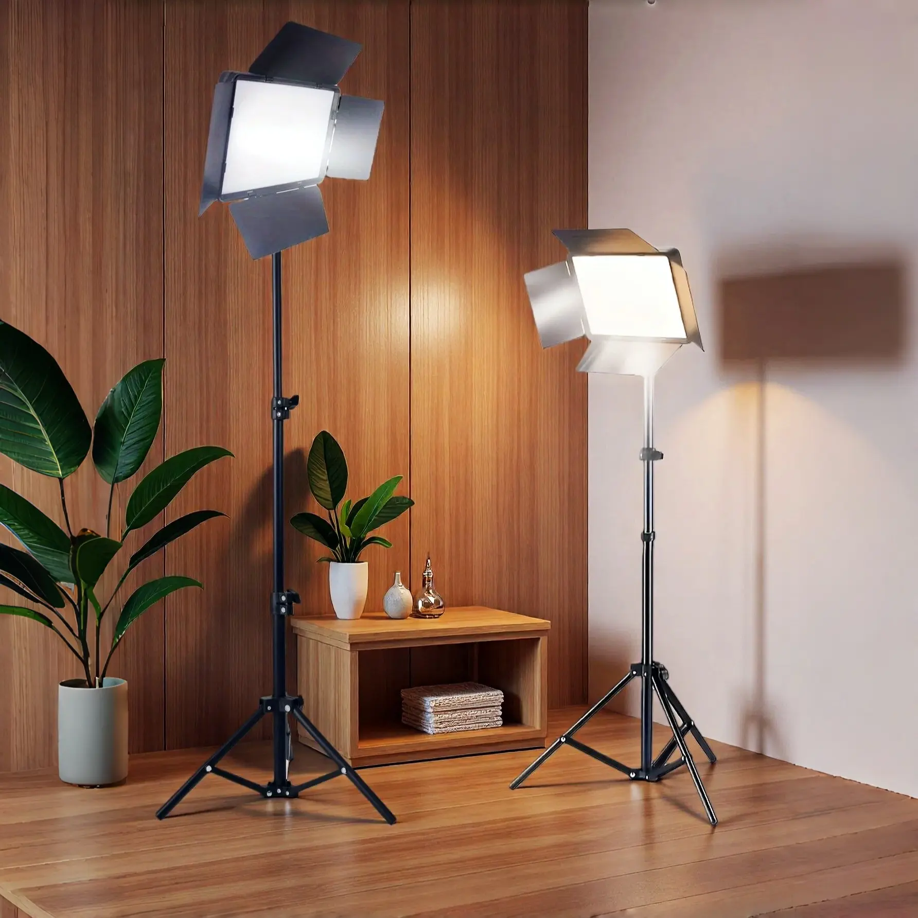 10 Inch Selfie Square Ring Light, Adjustable Extendable Tripod Stand, Three Color LED Lamp, Led Fill Light, LED Beauty Light, Video Lighting, Video Recording Makeup Live Streaming Gift, Lighting Kit