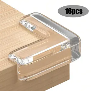 Clear Silicone Furniture Corner Protector, Transparent Corner Guard, Anti-collision Corner Protector for Table, Cabinet, Glass
