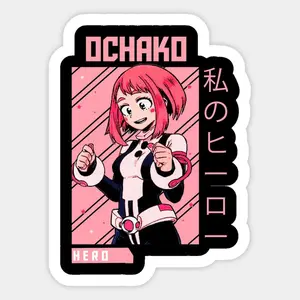 Ochako Uraraka Cute Girl My Hero Academia Anime Sticker