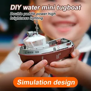 1:32 Mini RC Boat, Electric Water Toy Ship, Rechargeable, Submersible, Summer Play, Kids Gift, Model Boat, Remote Control Boat
