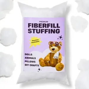 Fiberfill Stuffing, Polyester Stuffing for Stuffed Animals, Pillows, Fiber Stuffing for Crochet, High Resilience Fill - 7 Oz 200 Grams