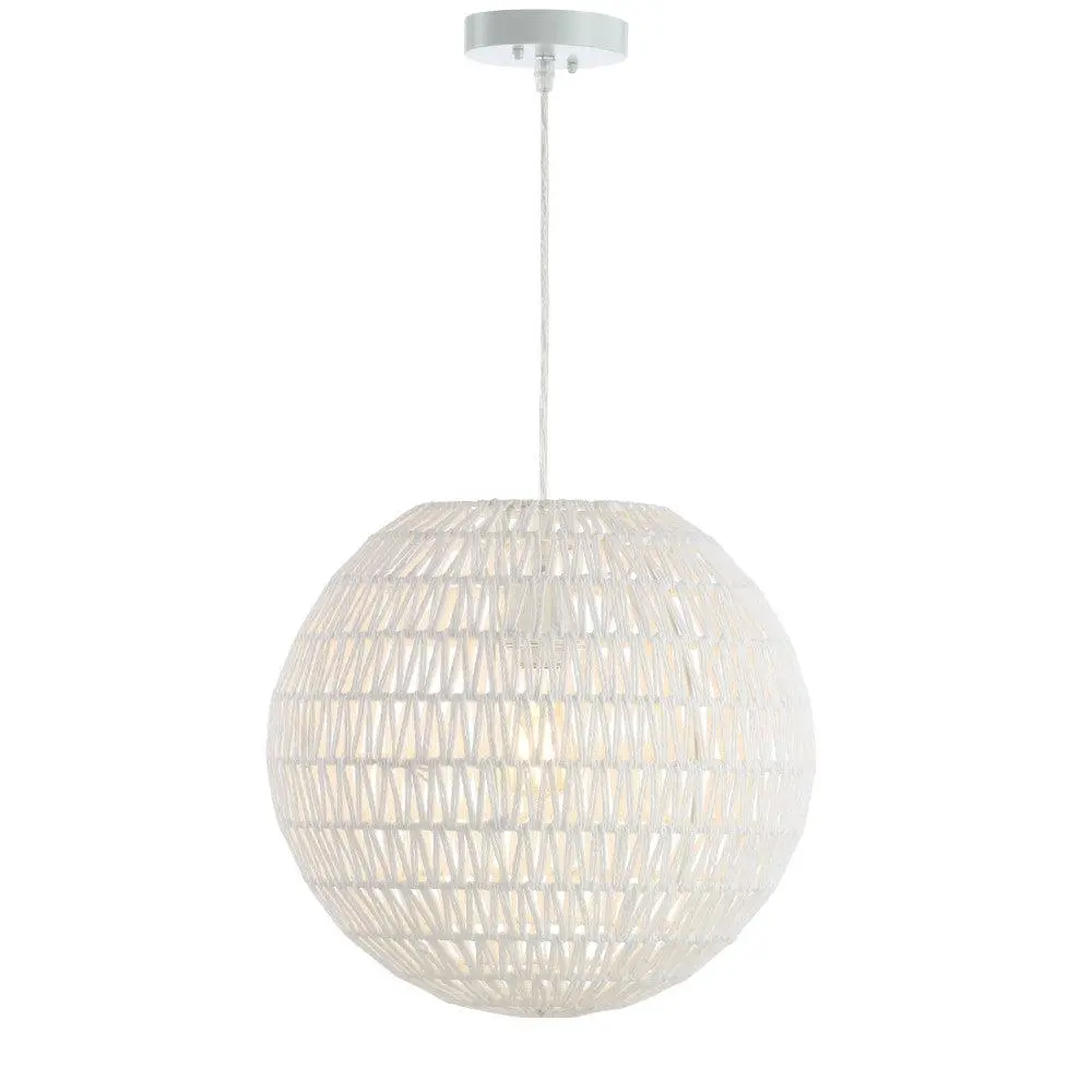 JONATHAN Y Homer Modern Industrial Iron LED Dome Pendant Home Decor Light, Decorative Light for Living Room, Bedroom, Decorative Lights