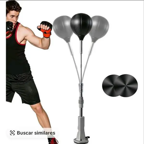 Adjustable Boxing Training Dummy with 3 Pads and 2 Base Plates for Home Gym Workouts