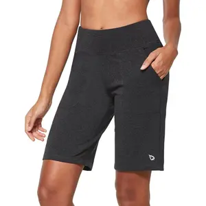 baleaf Classic Bermuda Shorts Women's 10" High-Waisted Everyday Sports Casual Versatile Knee-Length Shorts [PC:abd331]