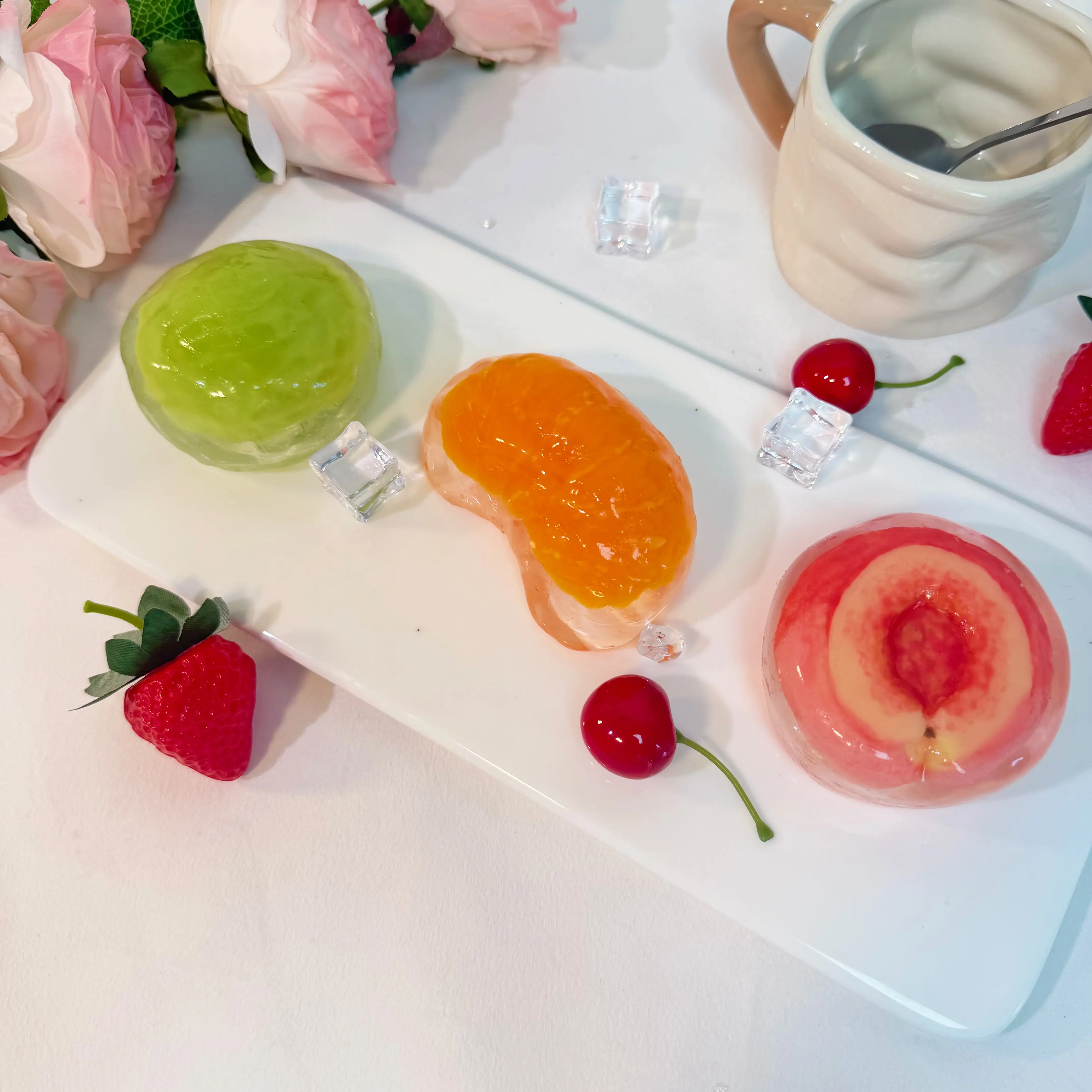 Ice sugar fruits Tabasquishy handmade diy Relieve stress